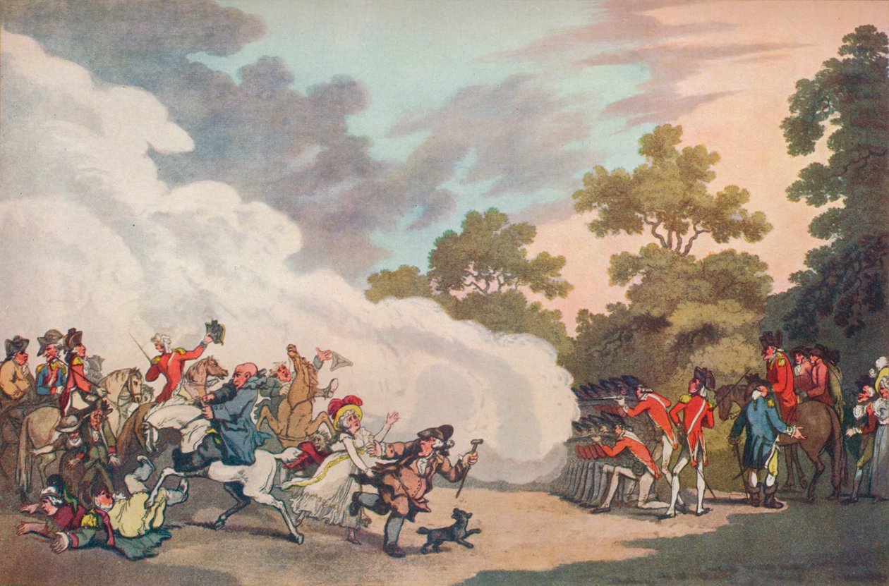 Um dia de campo no Hyde Park, 1789, 1914 de Thomas Malton II