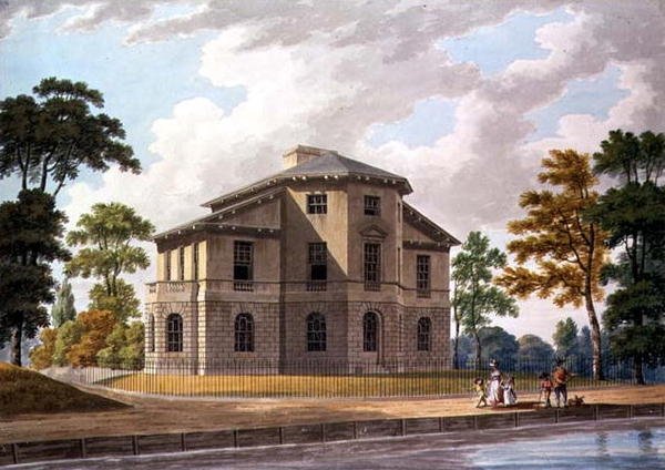 Vista Nordeste da Vila de Sir Charles Azgill em Richmond de Thomas Malton Jnr.