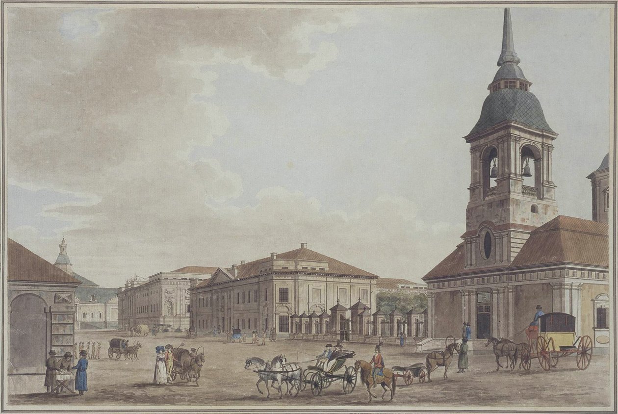 Avenida Liteyny em São Petersburgo, 1790 de Thomas Malton the Elder