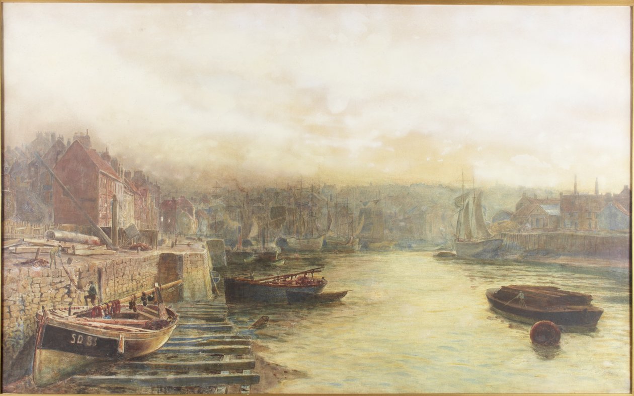 Desgaste do rio, North Bank Olhando para o oeste da Alfândega (aguarela sobre papel) de Thomas Marie Madawaska Hemy