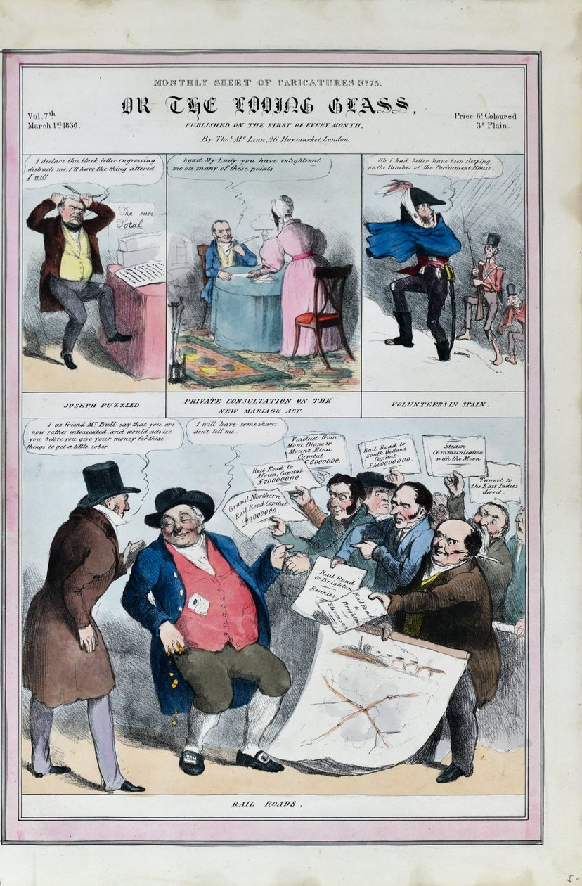 Folha mensal de caricaturas n.º 75. Ou o espelho de Thomas McLean