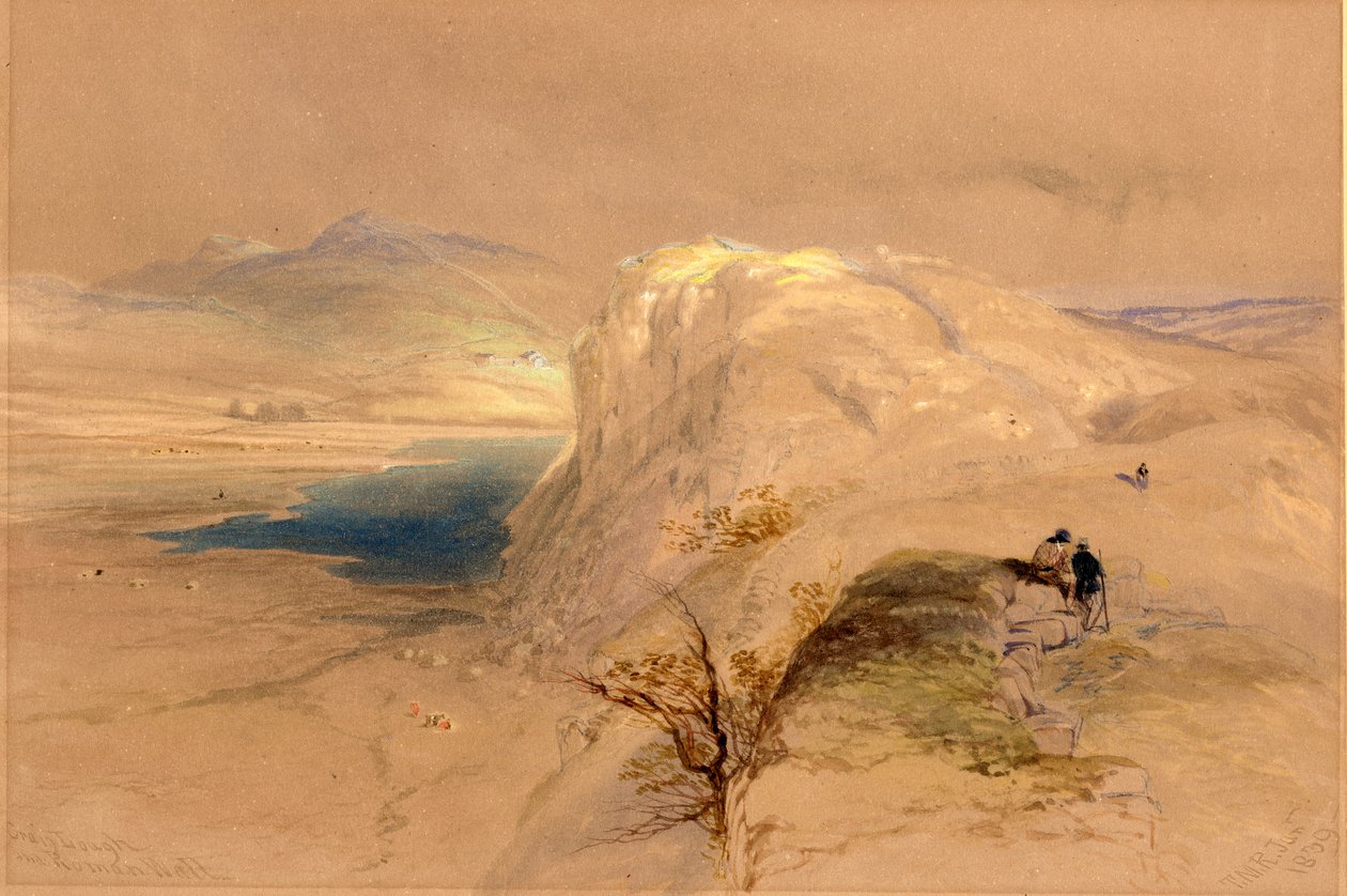 Craig Lough e Roman Wall, 1839 (lápis, guache e wc no papel) de Thomas Miles Richardson
