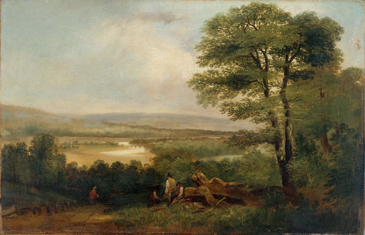 Paisagem: vista em Northumberland de Thomas Miles Richardson