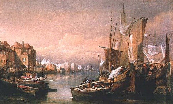 O Tamisa em Greenwich de Thomas Miles Richardson