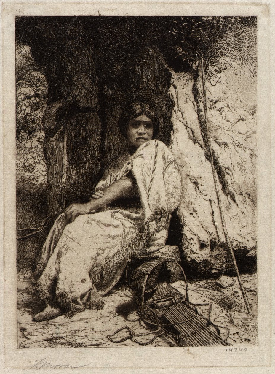 Uma rapariga índia de Thomas Moran