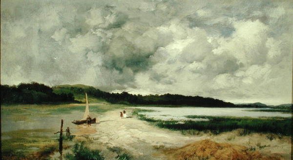 Um Chuveiro de Passagem em Long Island de Thomas Moran