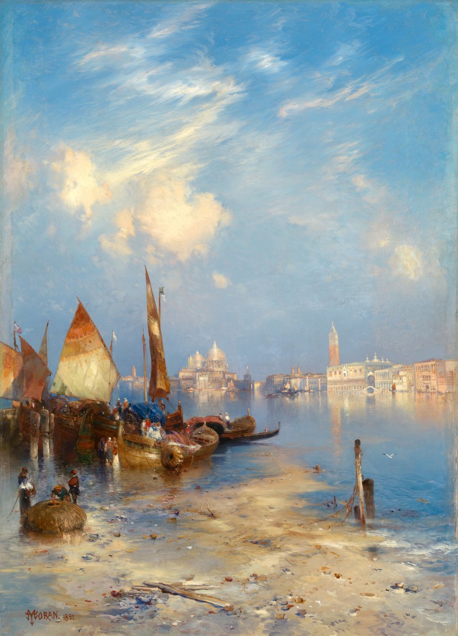 Uma vista de Veneza de Thomas Moran