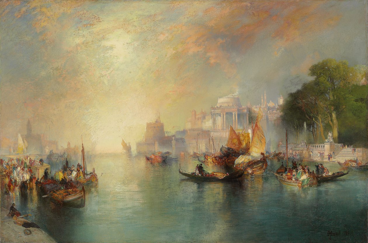 Fantasia das noites árabes, 1886 de Thomas Moran