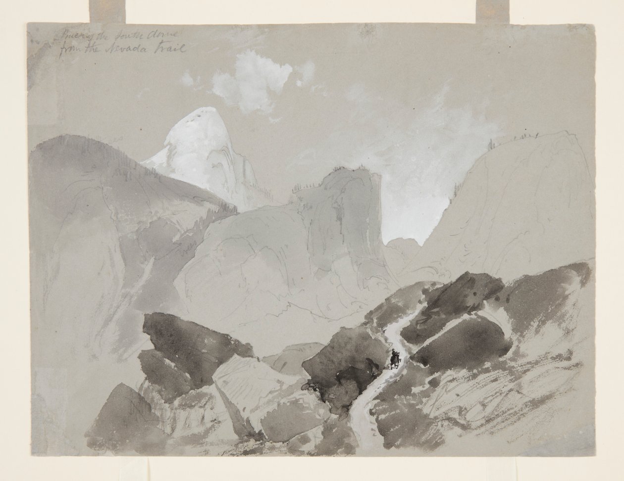 Atrás do South Dome da Nevada Trail, Yosemite de Thomas Moran