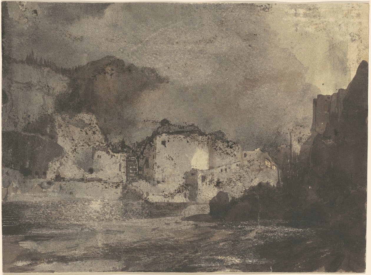 Edifícios ao luar de Thomas Moran