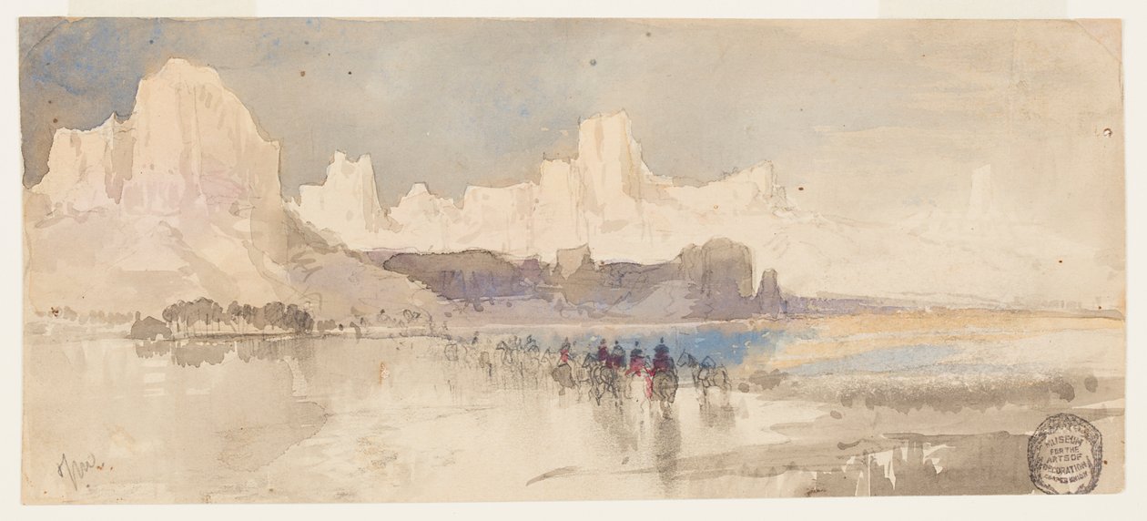 Canyon do Rio Virgin, sul de Utah de Thomas Moran