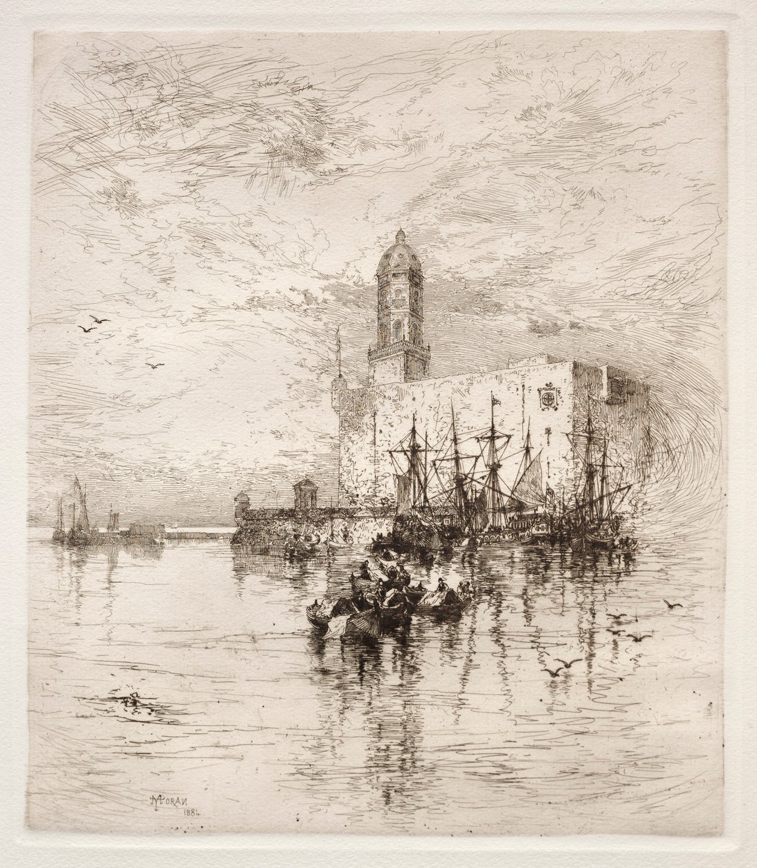 Castelo de San Juan de Ulua, Verz Cruz, 1884. de Thomas Moran