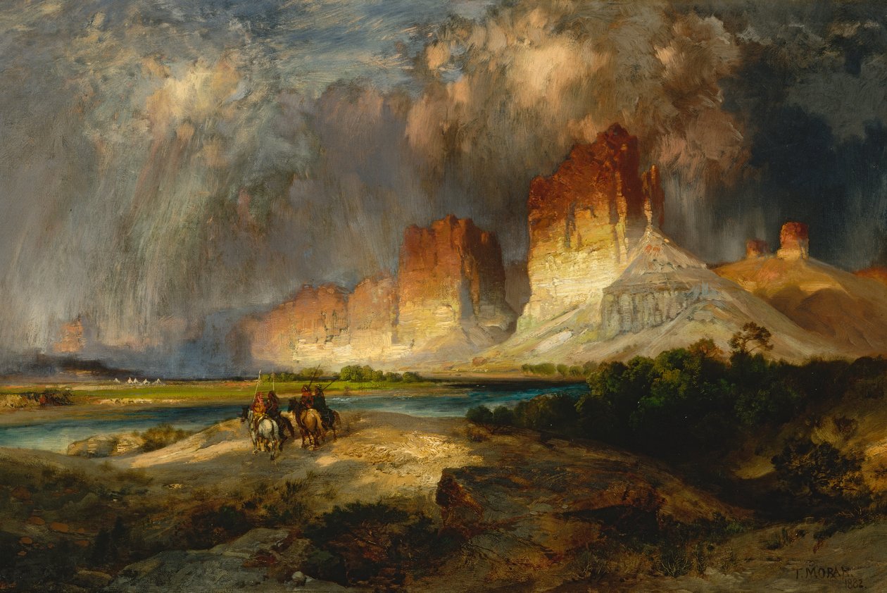 Cliffs of the Upper Colorado River, Wyoming Territory, 1882. de Thomas Moran