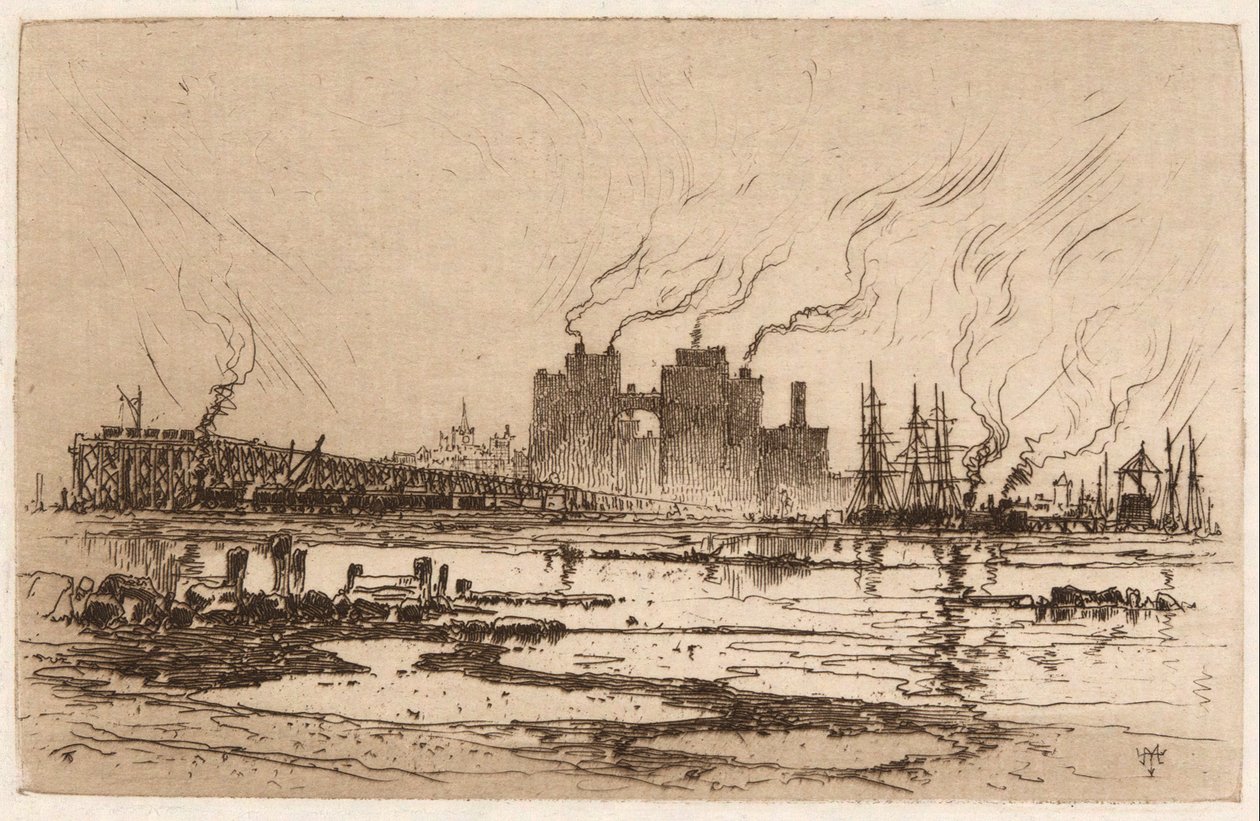 Communipaw, N.J. de Thomas Moran