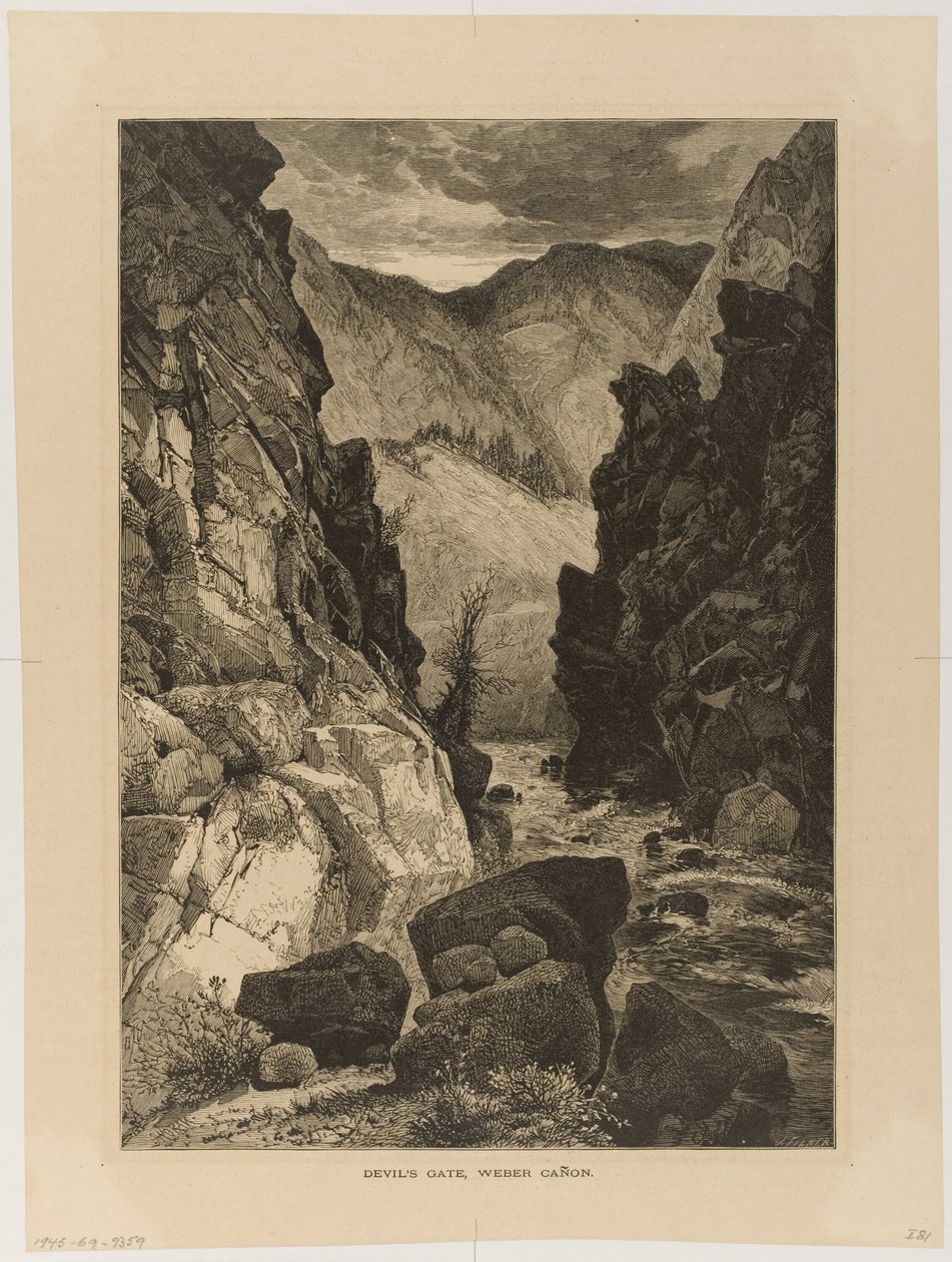 Portão do Diabo, desfiladeiro de Weber de Thomas Moran