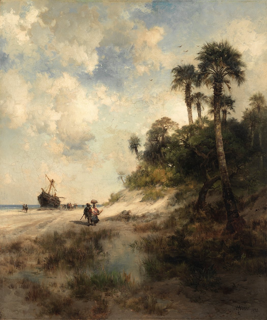 Fort George Island, Flórida de Thomas Moran