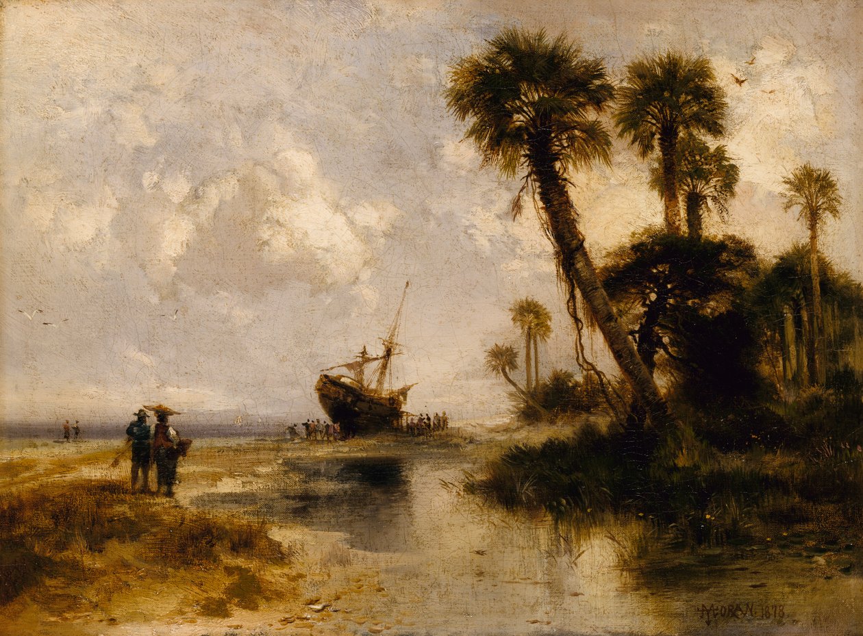 Fort George Island, Flórida, 1878. de Thomas Moran