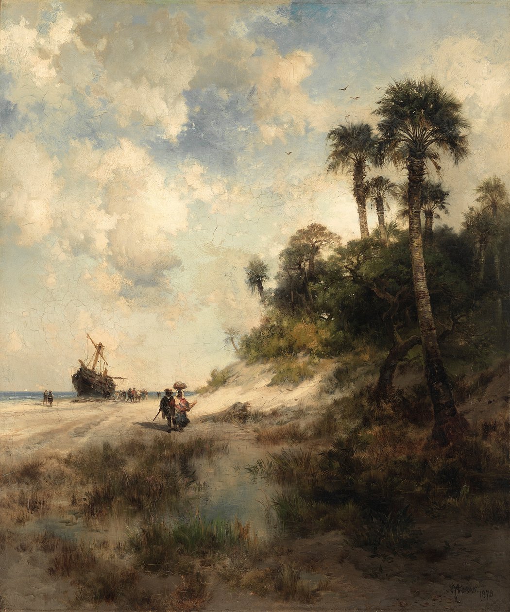 Fort George Island, Flórida, 1878. de Thomas Moran