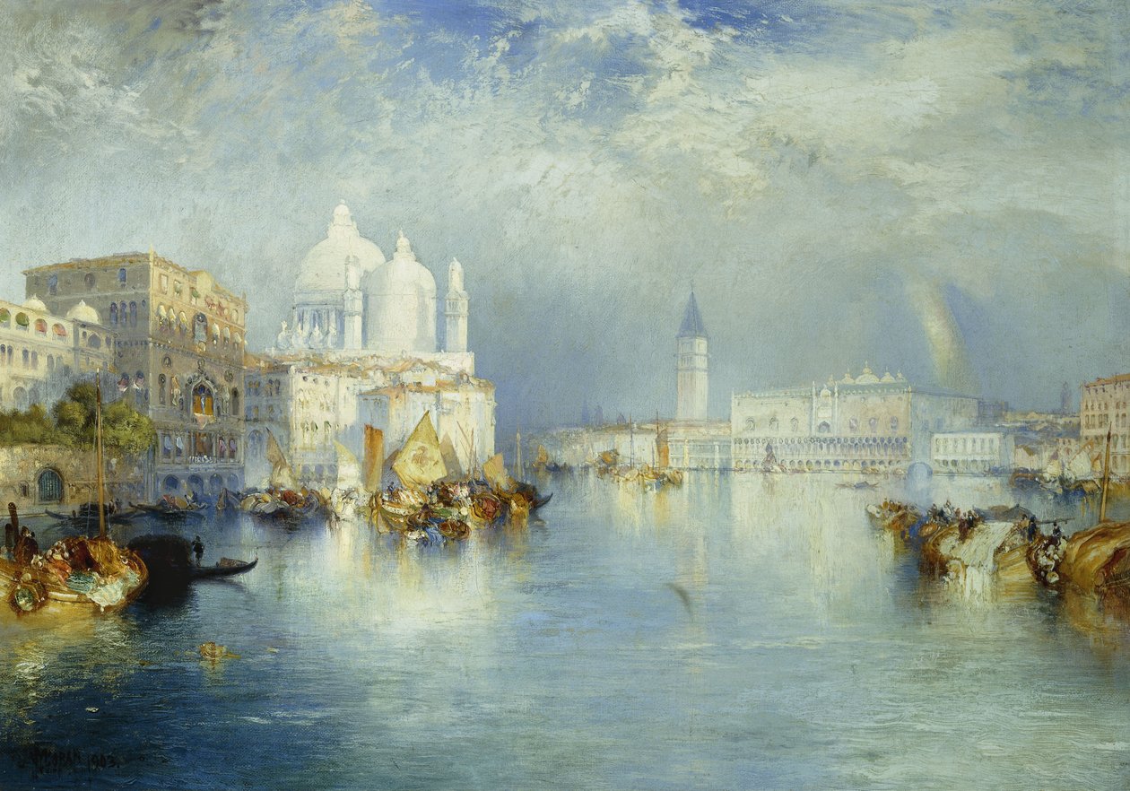 Grande Canal, Veneza, 1903 de Thomas Moran