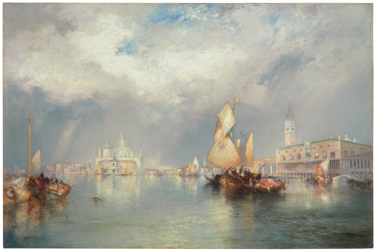 Grande Canal, Veneza, 1905 de Thomas Moran