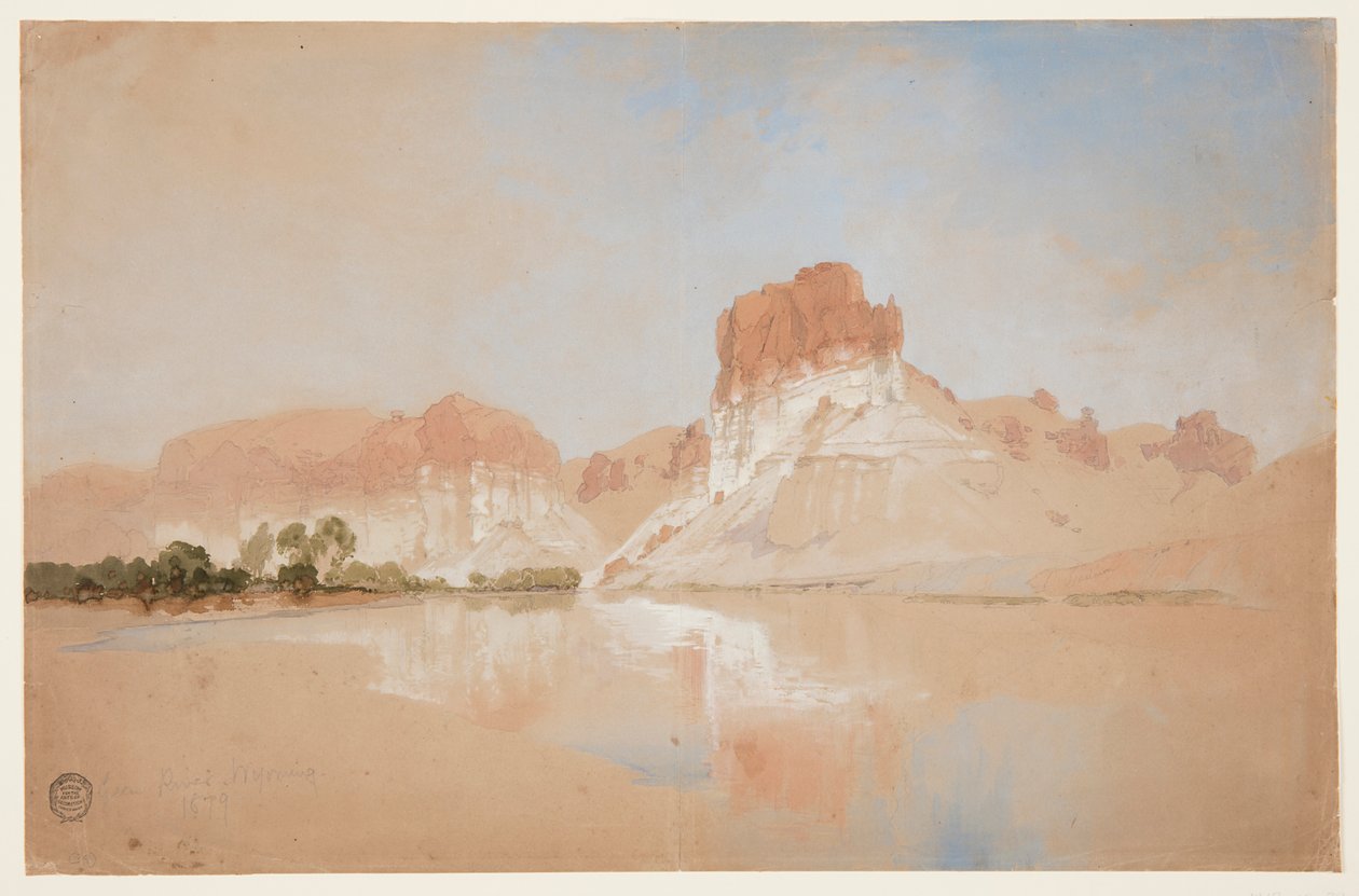 Green River, território de Wyoming de Thomas Moran