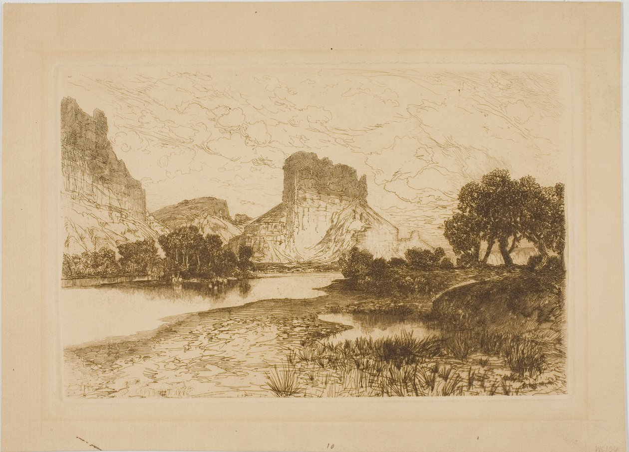 Green River, território de Wyoming de Thomas Moran