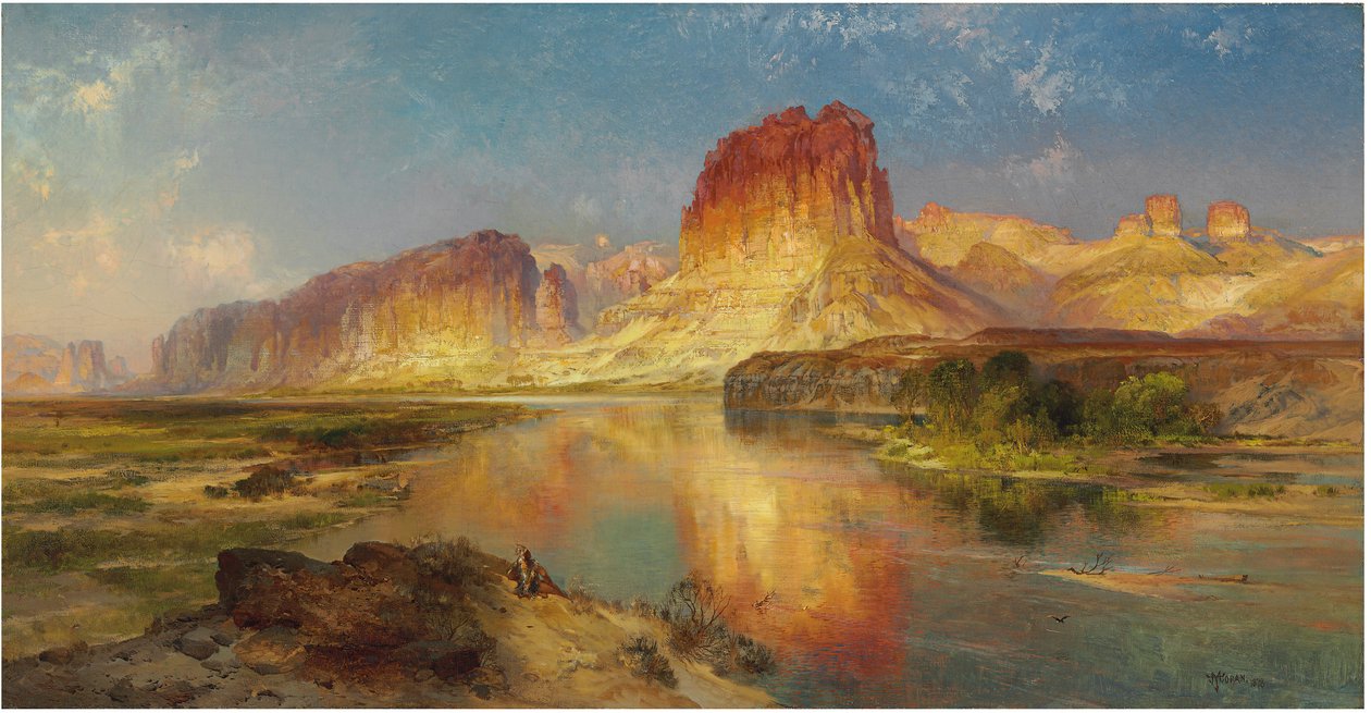Rio Verde de Wyoming, 1878 de Thomas Moran