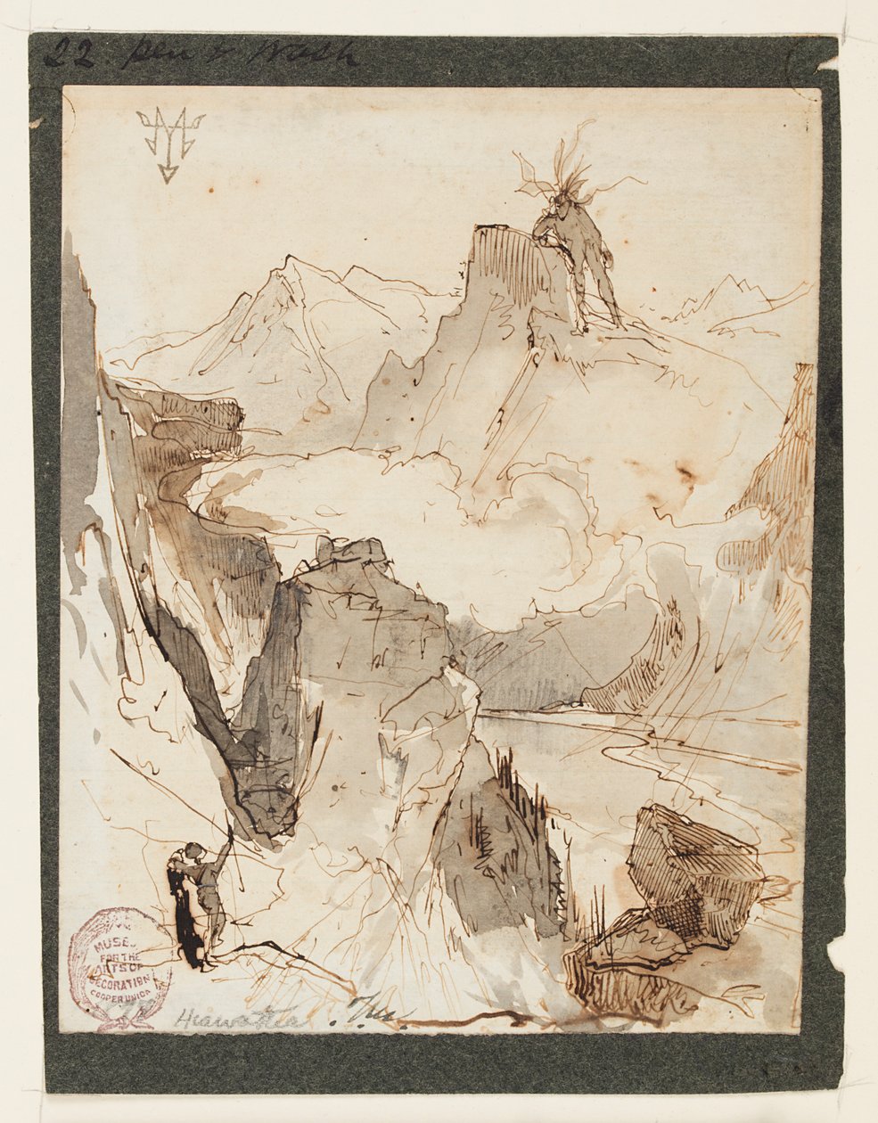 Hiawatha vê Mudjekeewis de Thomas Moran