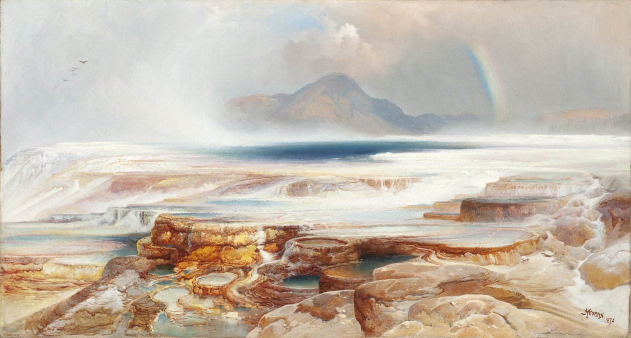 Fontes termais de Yellowstone de Thomas Moran