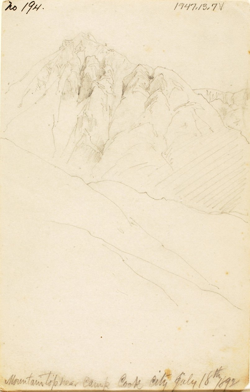 No acampamento em Soda Butte Creek, Cook City de Thomas Moran