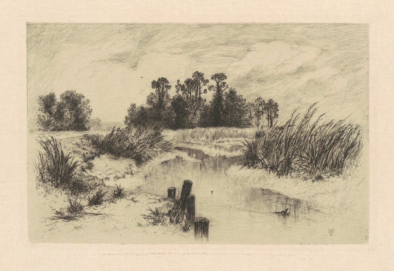 Nos prados de Newark de Thomas Moran