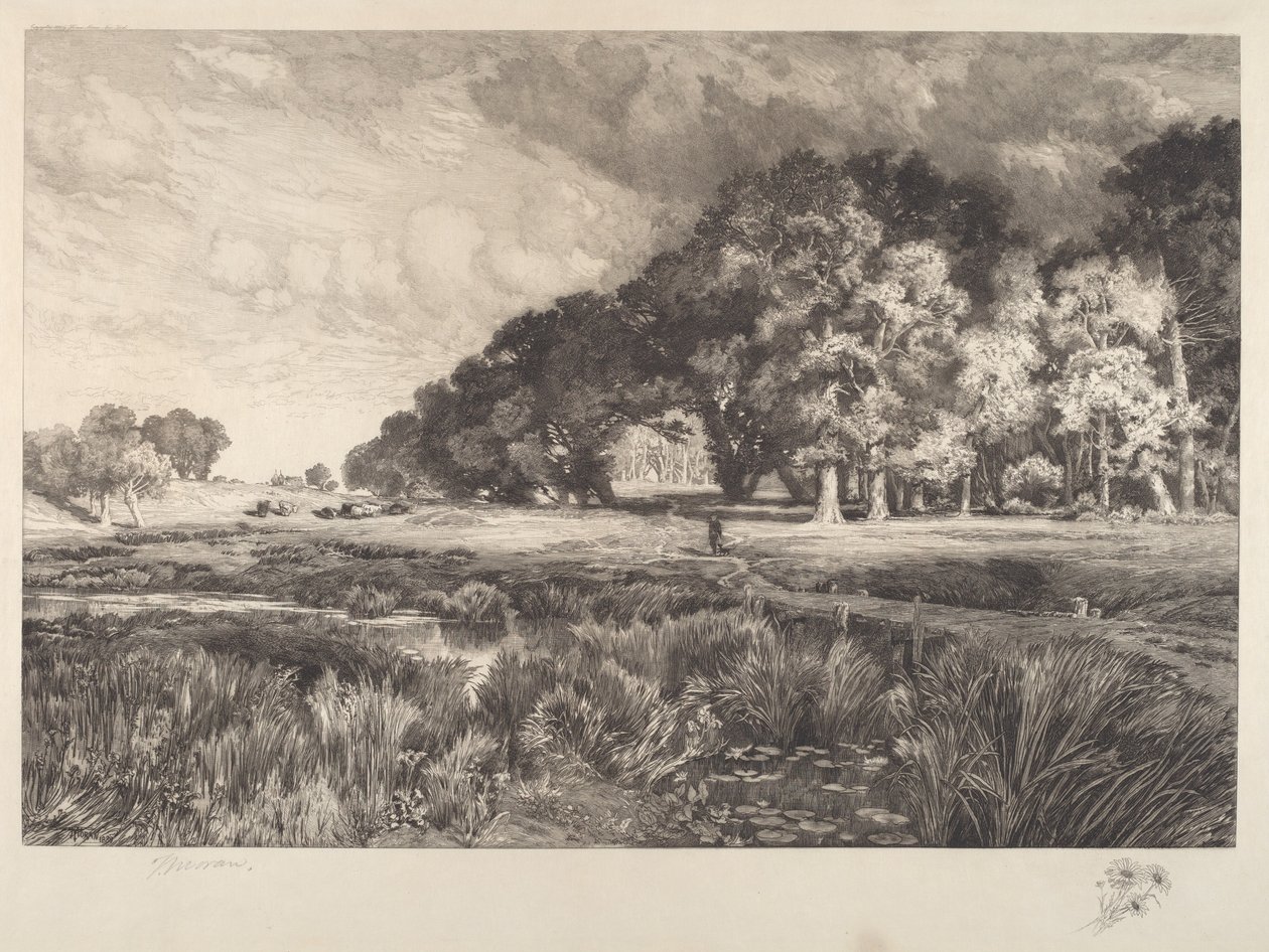 Paisagem de Long Island de Thomas Moran