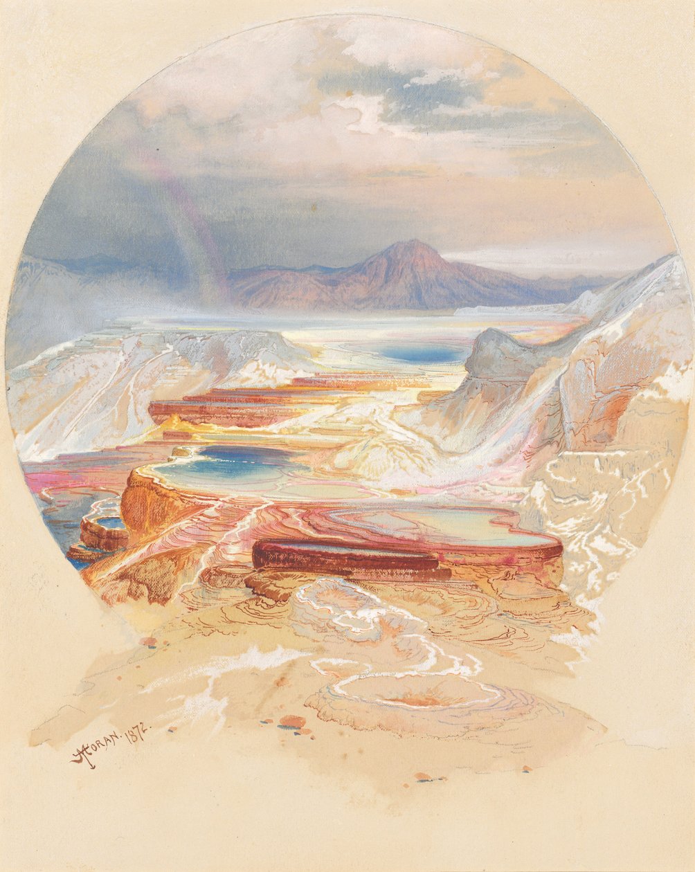 Terraço Minerva, Yellowstone de Thomas Moran