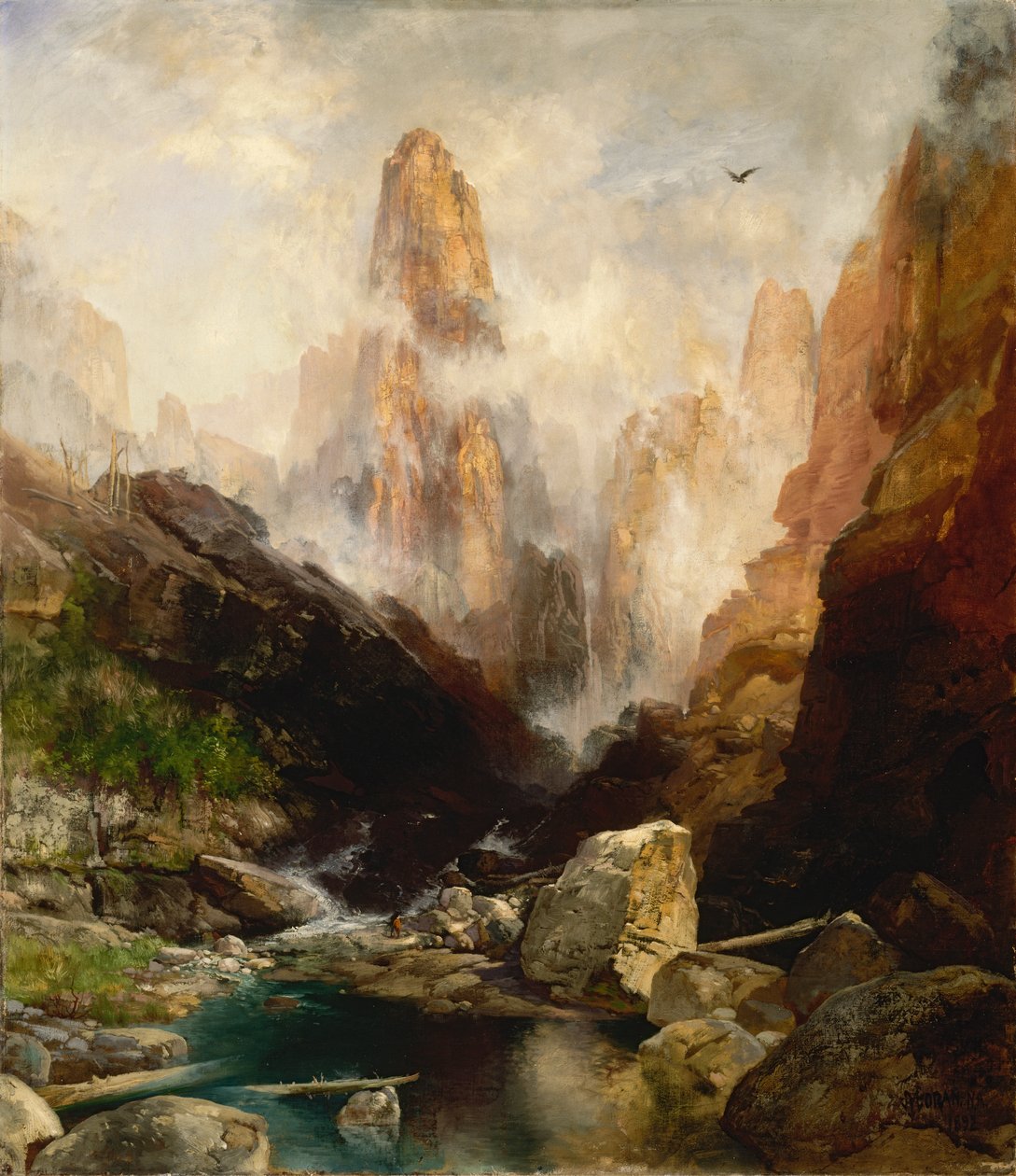 Névoa em Kanab Canyon, Utah, 1892. de Thomas Moran