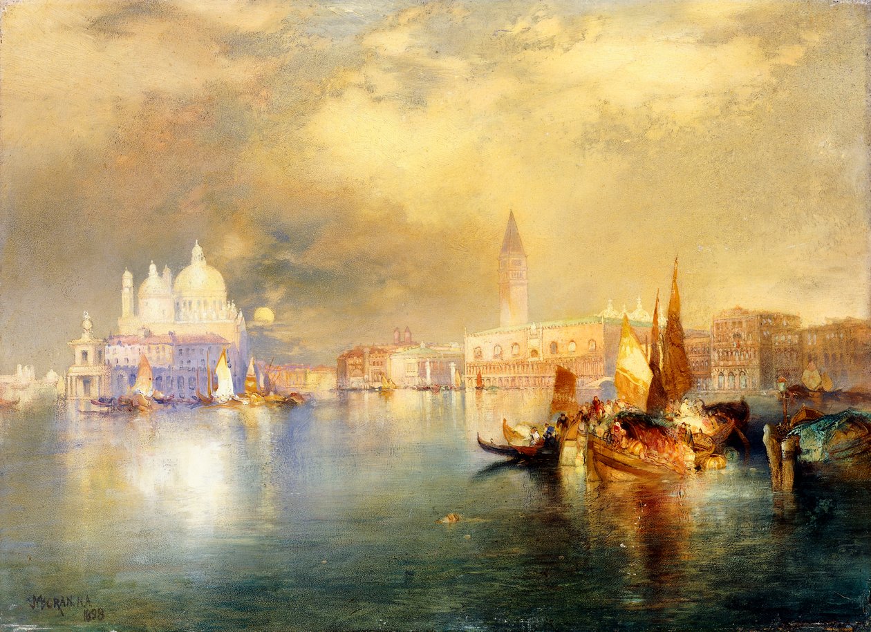 Luar em Veneza, de Thomas Moran