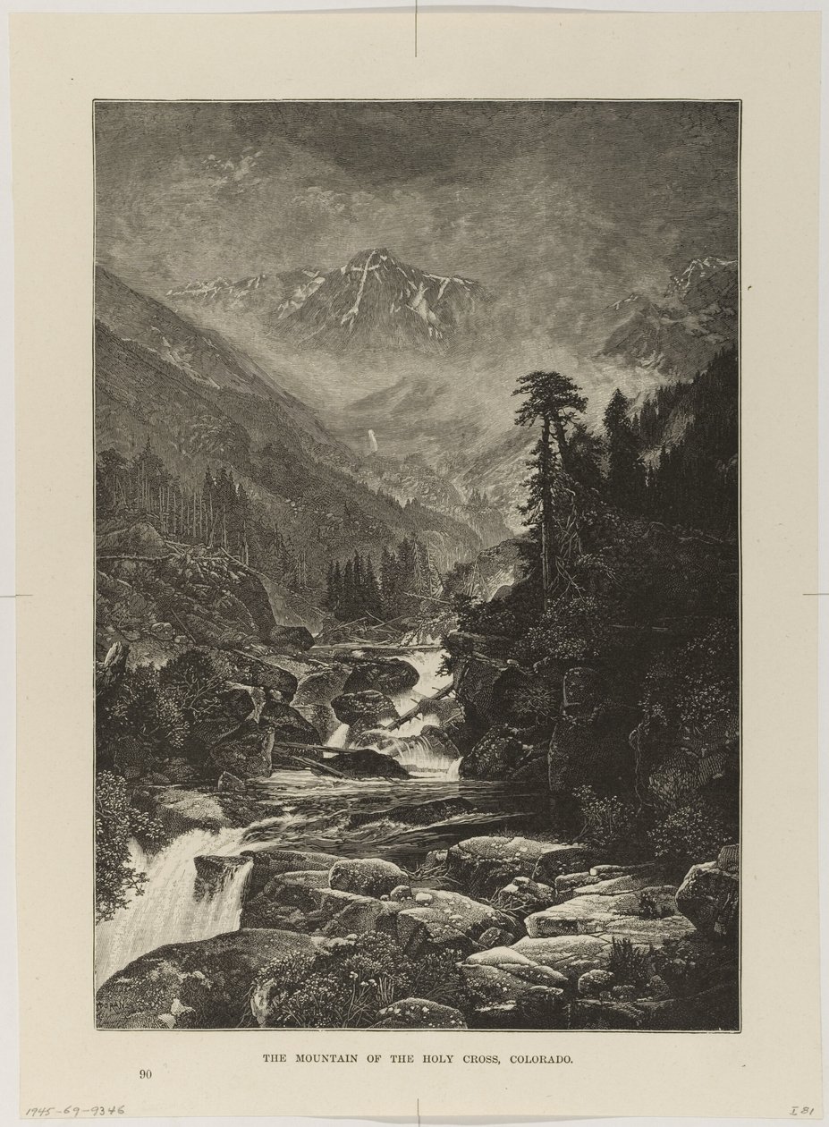 Montanha da Santa Cruz, Colorado de Thomas Moran