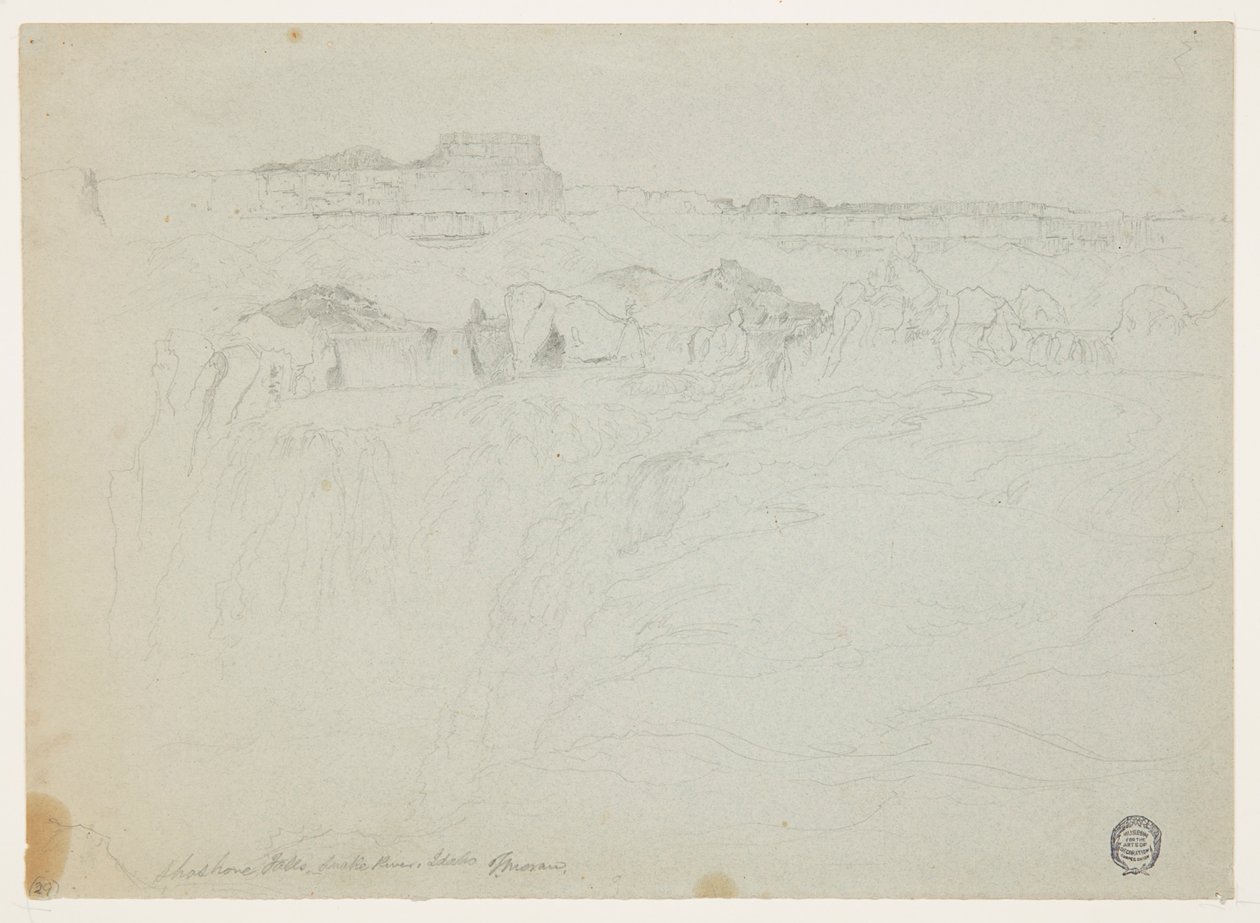 Shoshone Falls, Rio Snake, Idaho de Thomas Moran