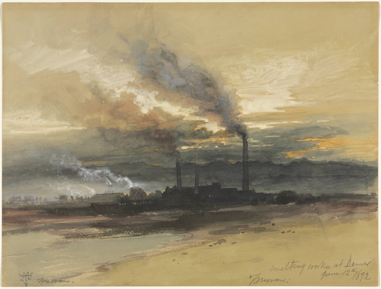  Obras de fundição em Denver de Thomas Moran