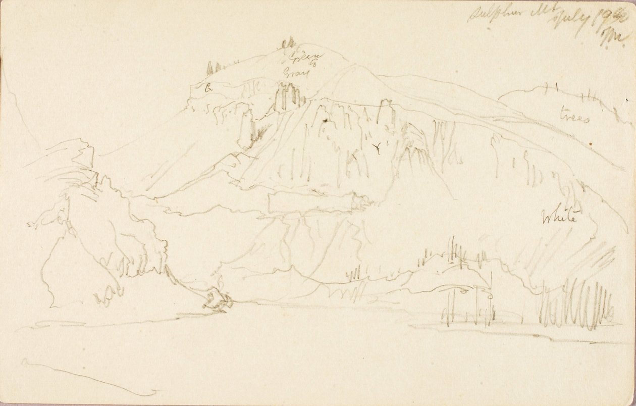 Montanha de enxofre de Thomas Moran