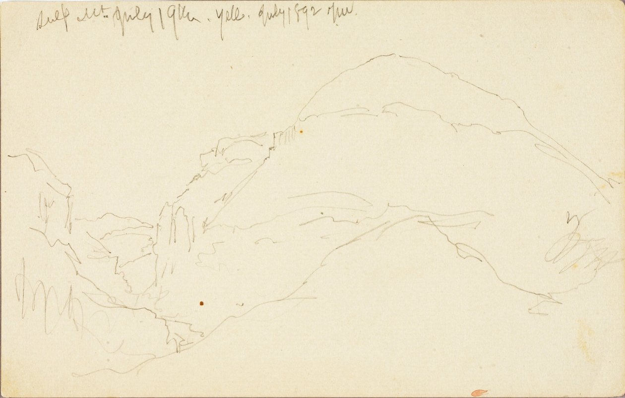 Monte Sulphur, Yellowstone de Thomas Moran