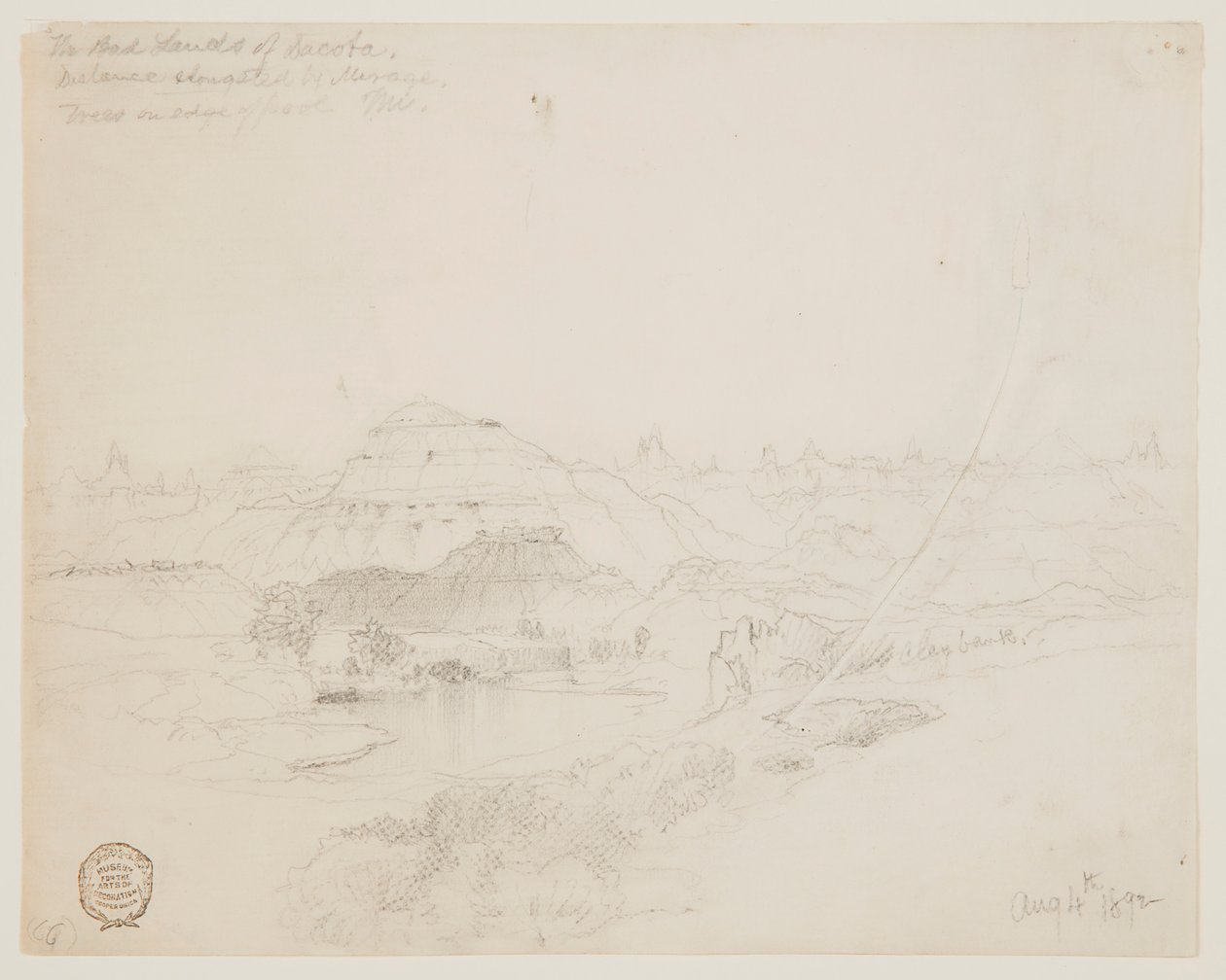 As Terras Ruins de Dakota de Thomas Moran