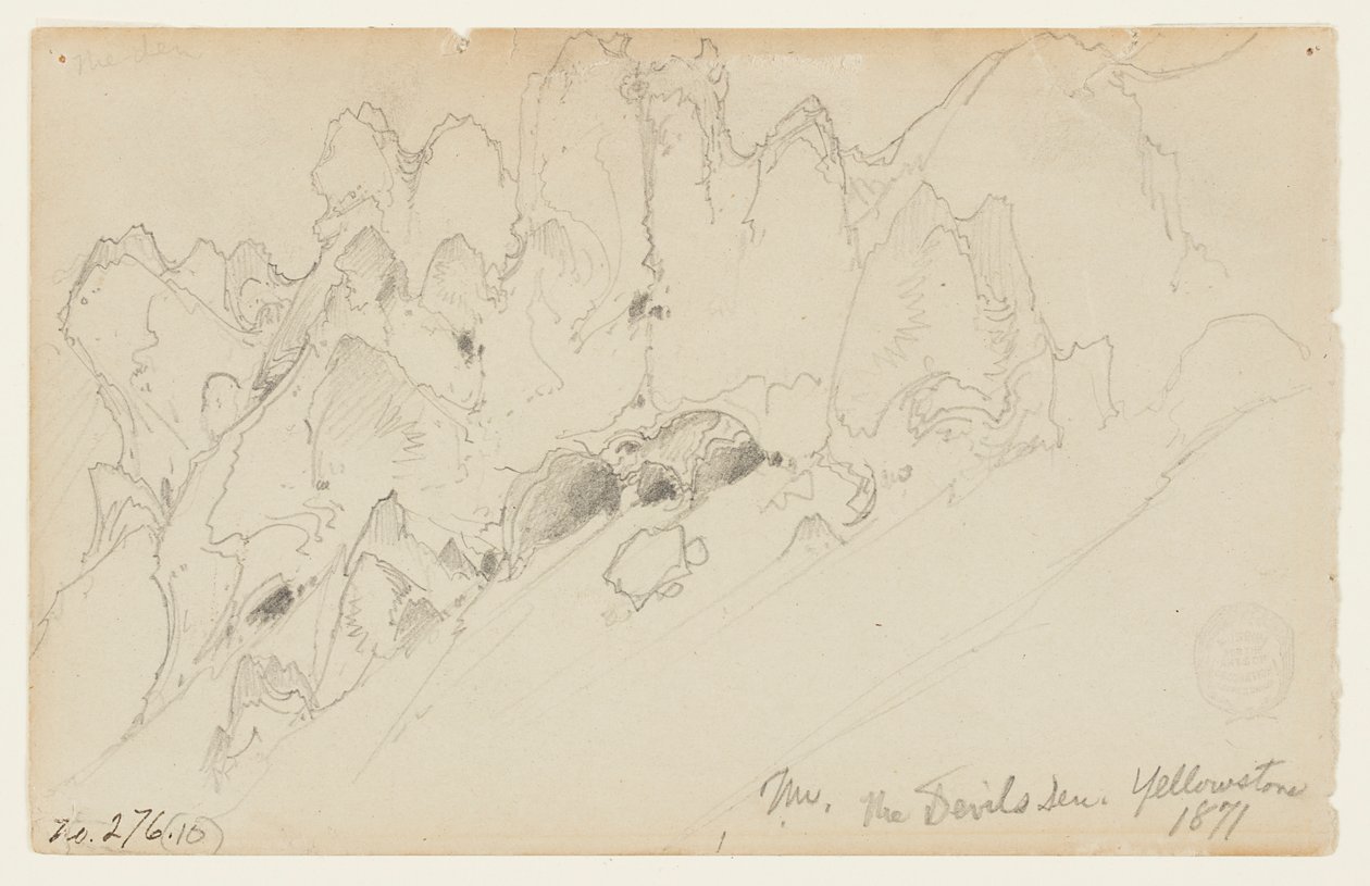 A Cova do Diabo, Yellowstone de Thomas Moran