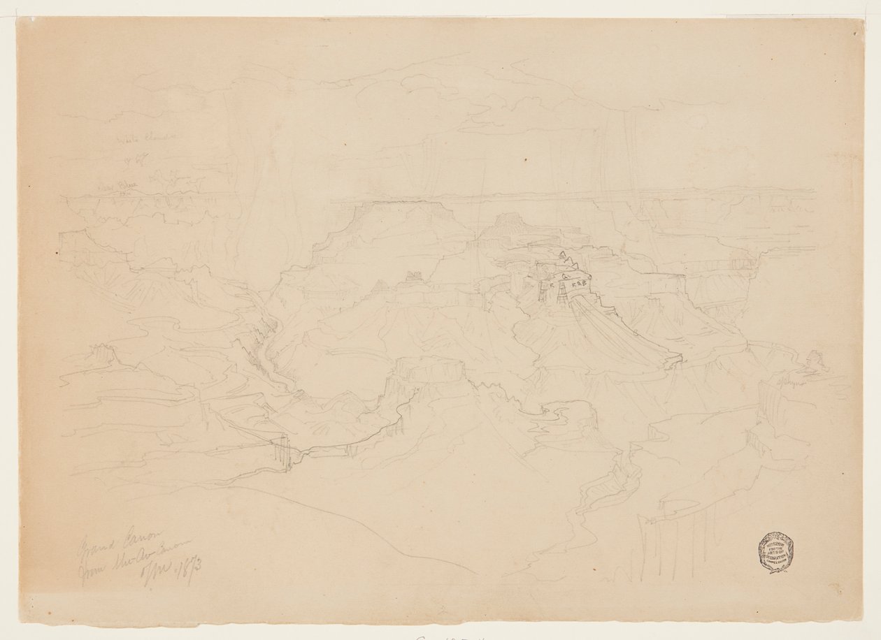 O Grand Canyon na chuva de Thomas Moran