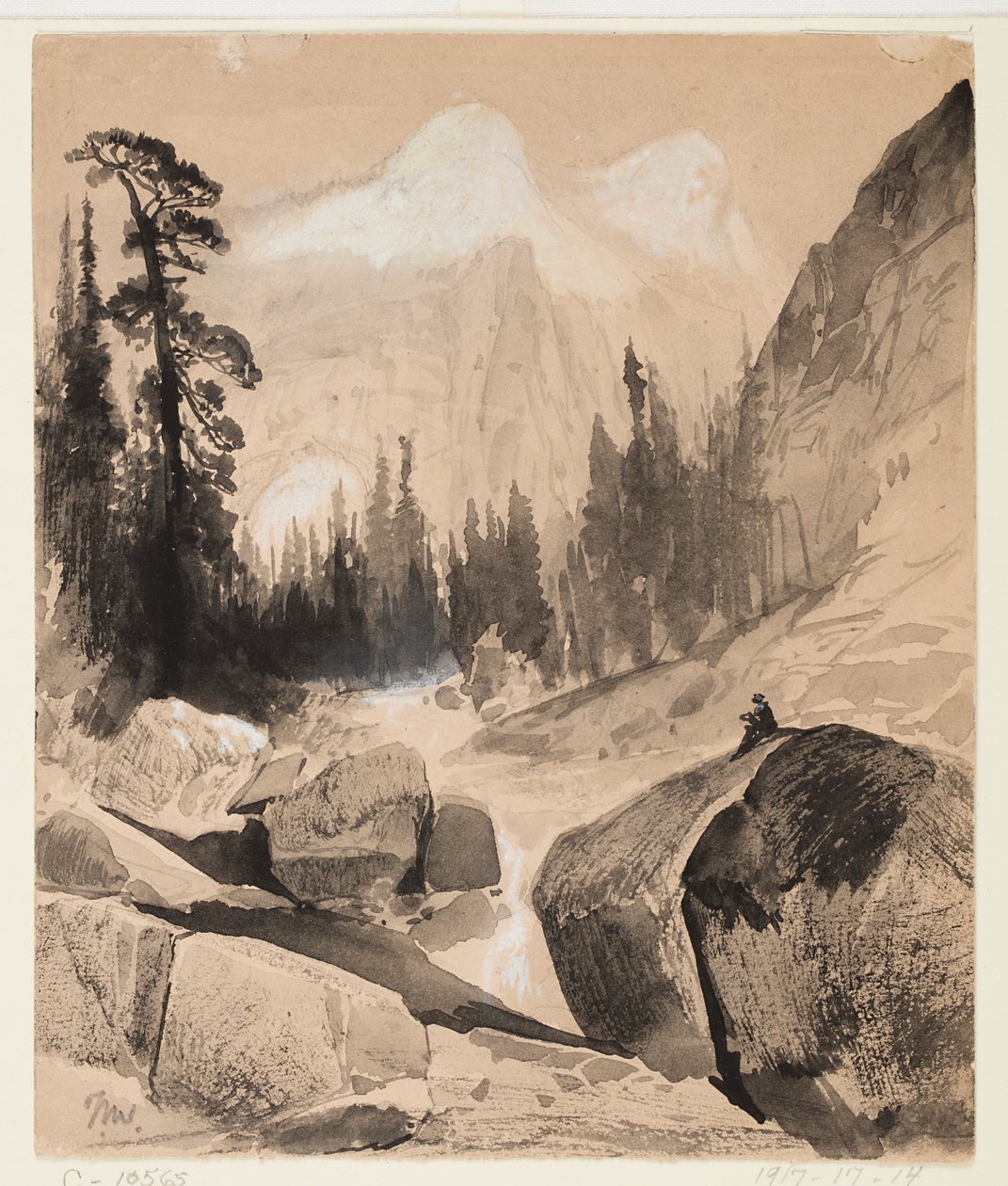 The North Dome, Yosemite, Califórnia de Thomas Moran