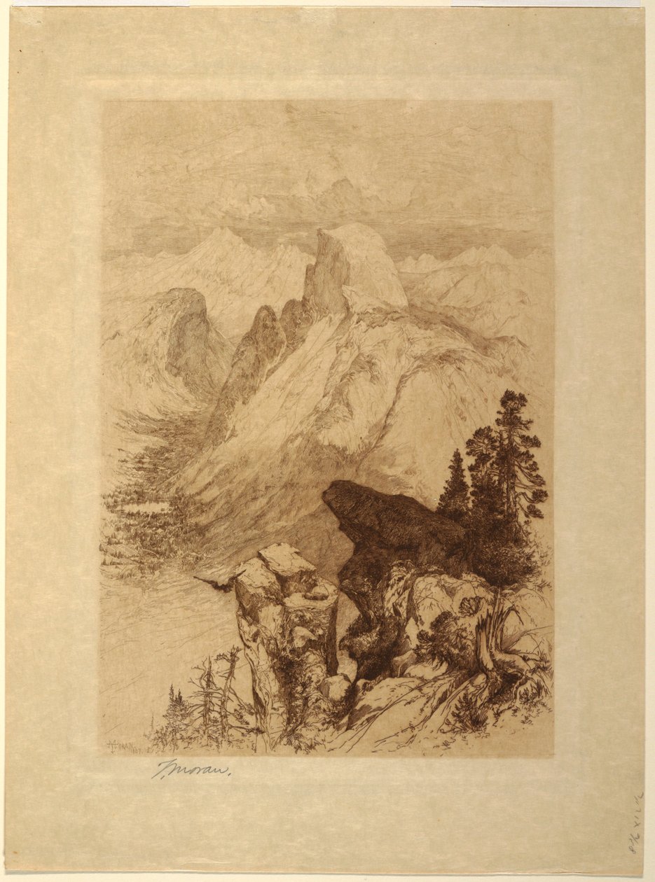 A Cúpula Sul, Vale de Yosemite de Thomas Moran