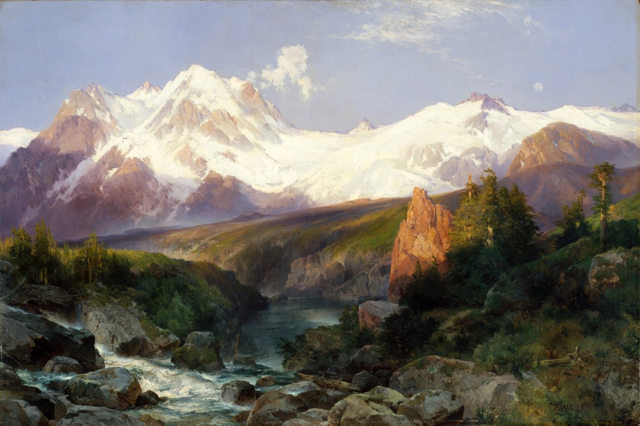 O intervalo de Teton, 1897 de Thomas Moran