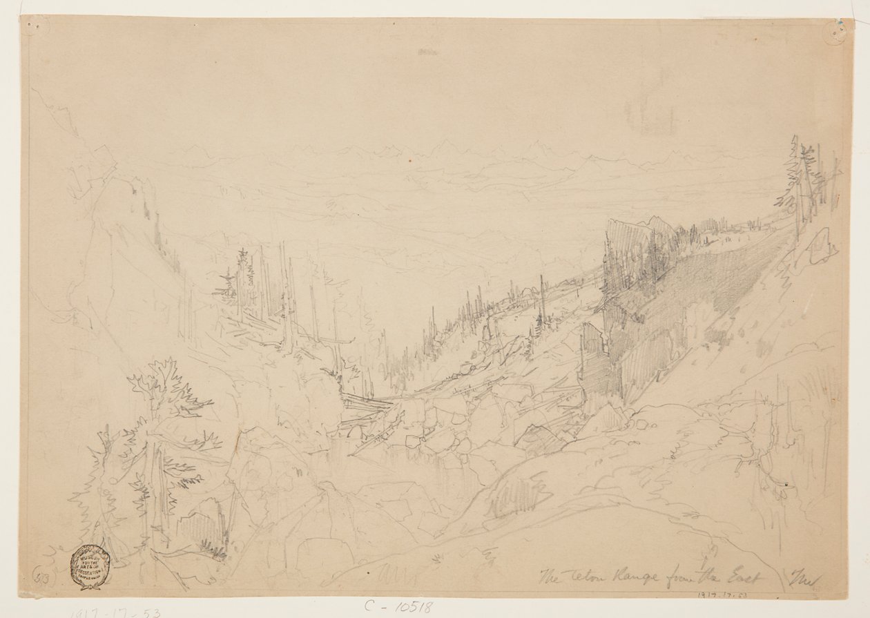 A Cordilheira Teton do Leste de Thomas Moran