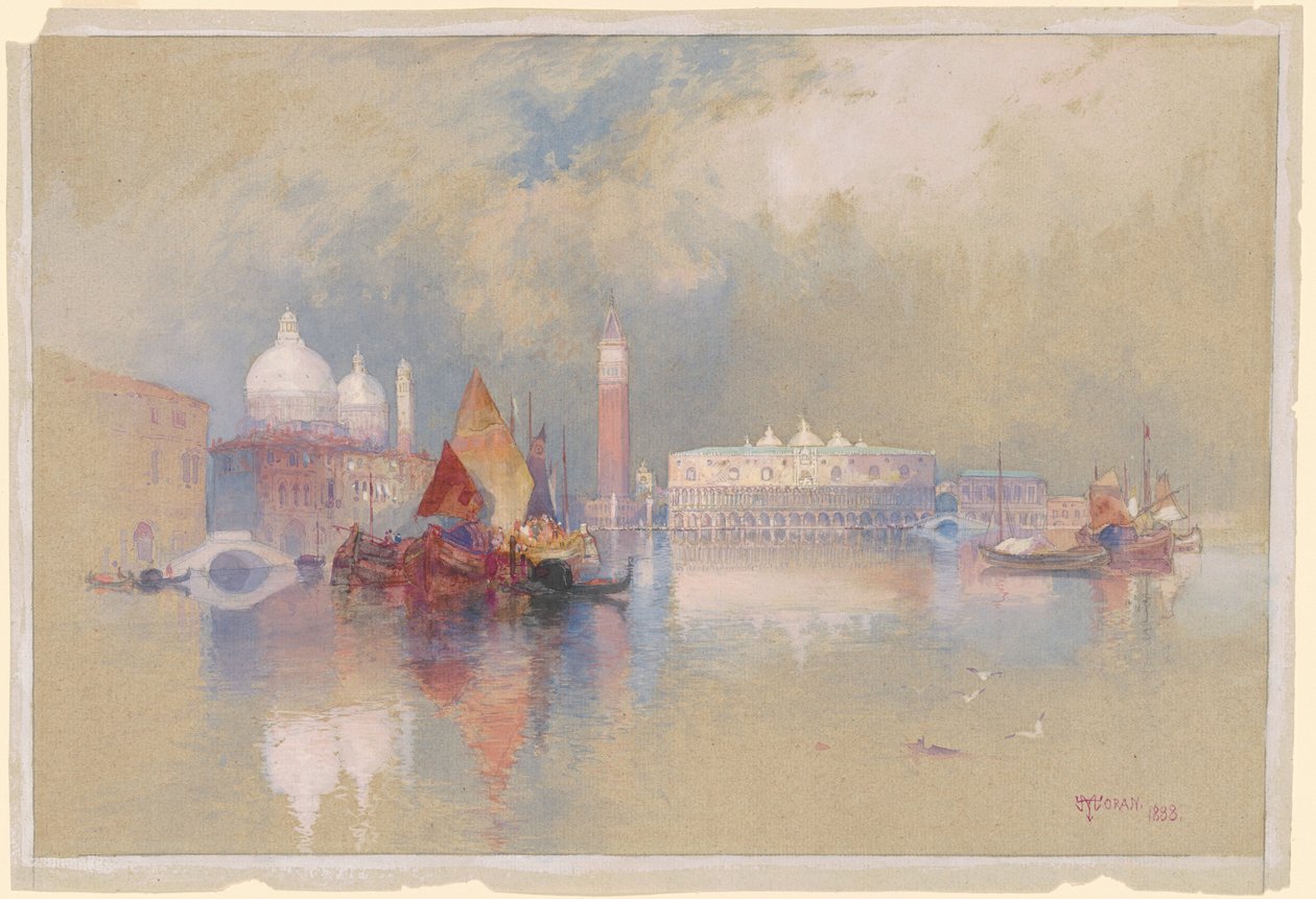 Vista de Veneza de Thomas Moran