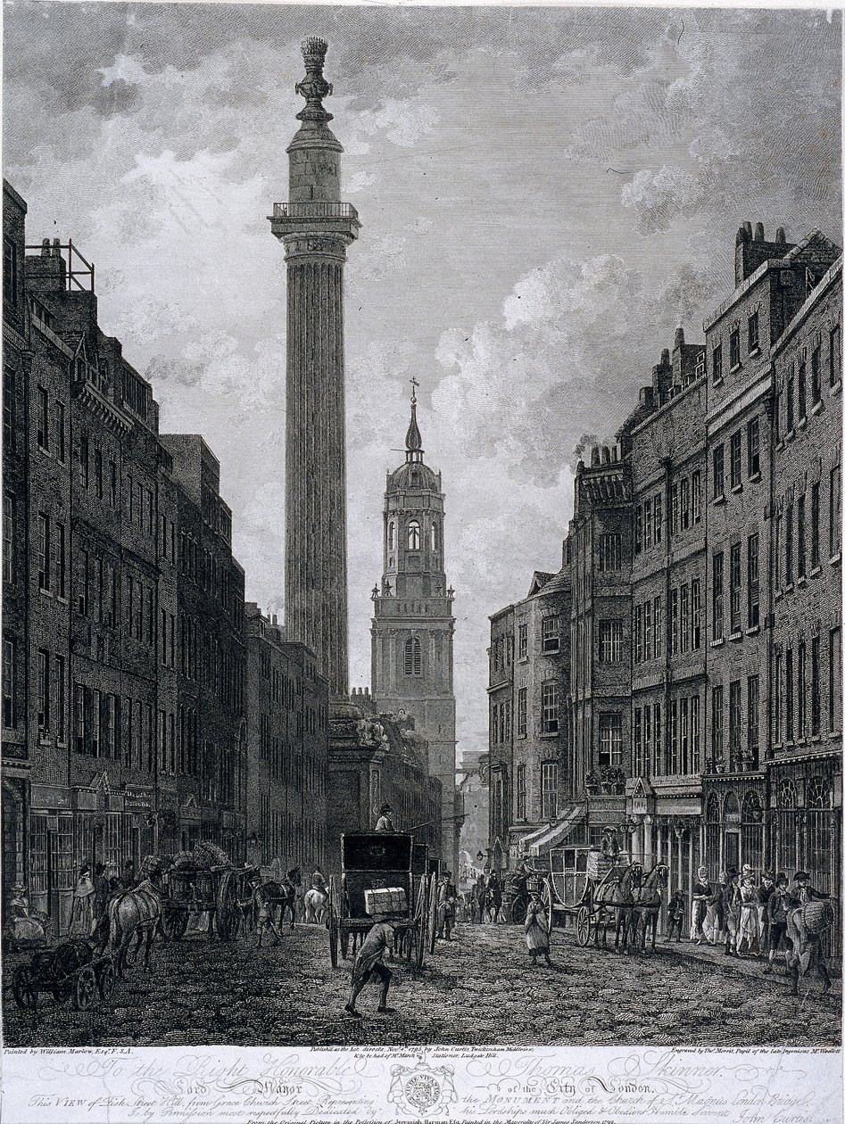 Fish Street Hill, Londres, 1795 de Thomas Morris