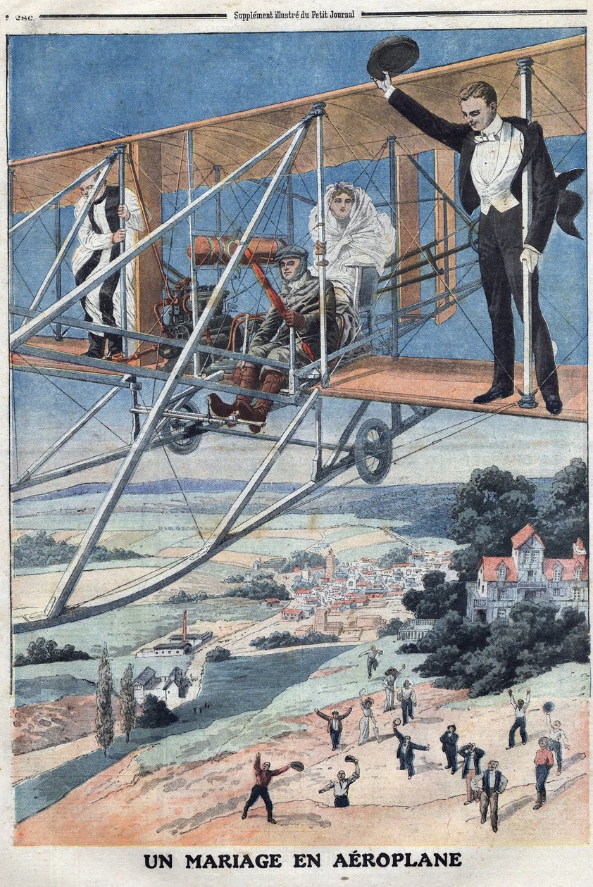 Um casamento num avião de Thomas & Mortimer John Hamilton (1741-79) Jones